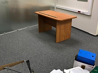 Укладка ковровой плитки на клей